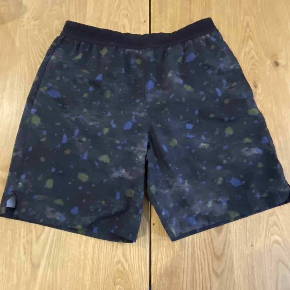Fabletics Athletic Shorts Men's Small Multi Speckled Pull On Pockets Fundamental